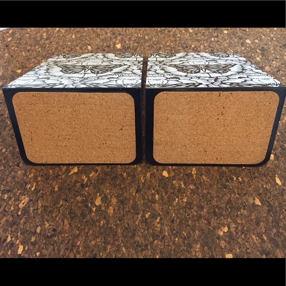 Butterfly Bookend Set /Metal w/Cork Bottoms /GUC - Picture 4 of 7
